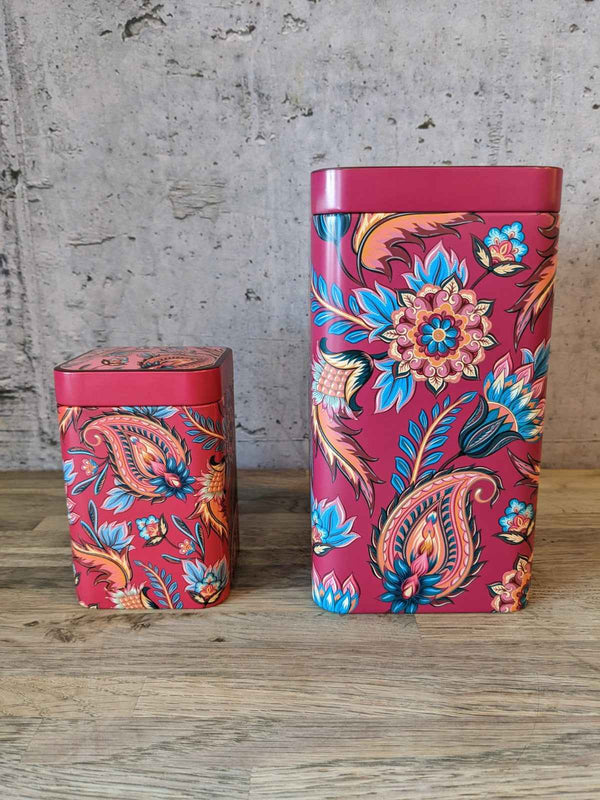 Fireflower Metal Tea Caddy