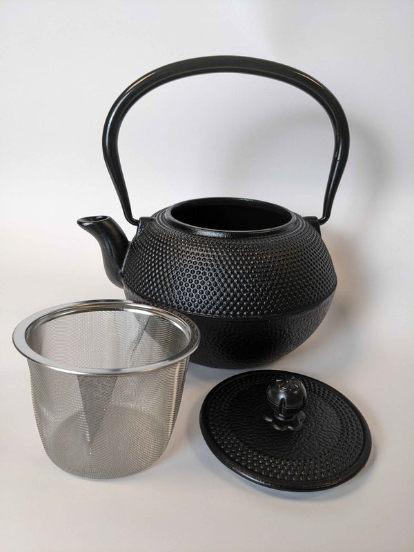 Cast Iron Infuser Teapot - Hobnail - 800ml