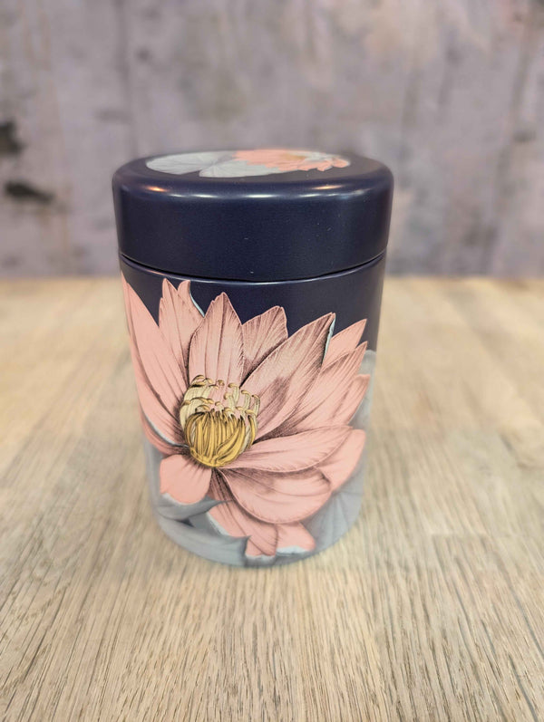 Tea Caddy - Lotus Pattern