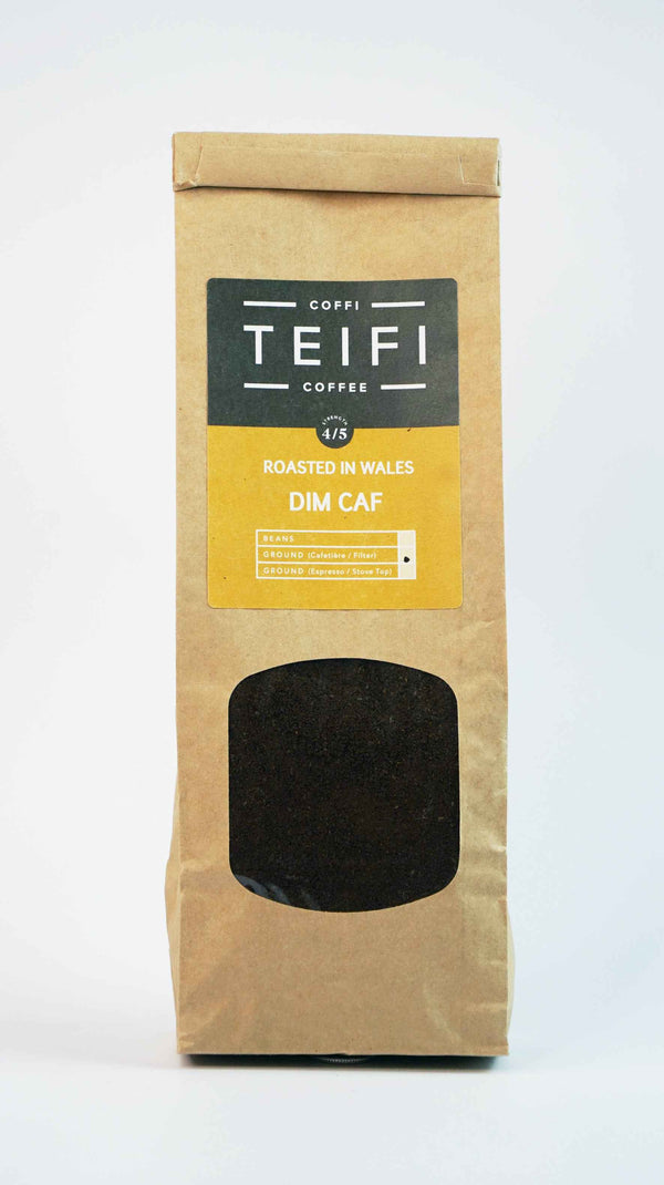 Teifi Coffee - Dim Caf - Decaffeinated Ground