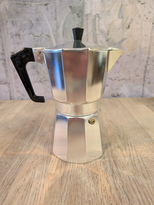 Pezzetti Stove Top Moka Pot Silver