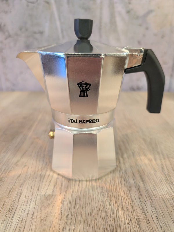 Pezzetti Stove Top Moka Pot Silver
