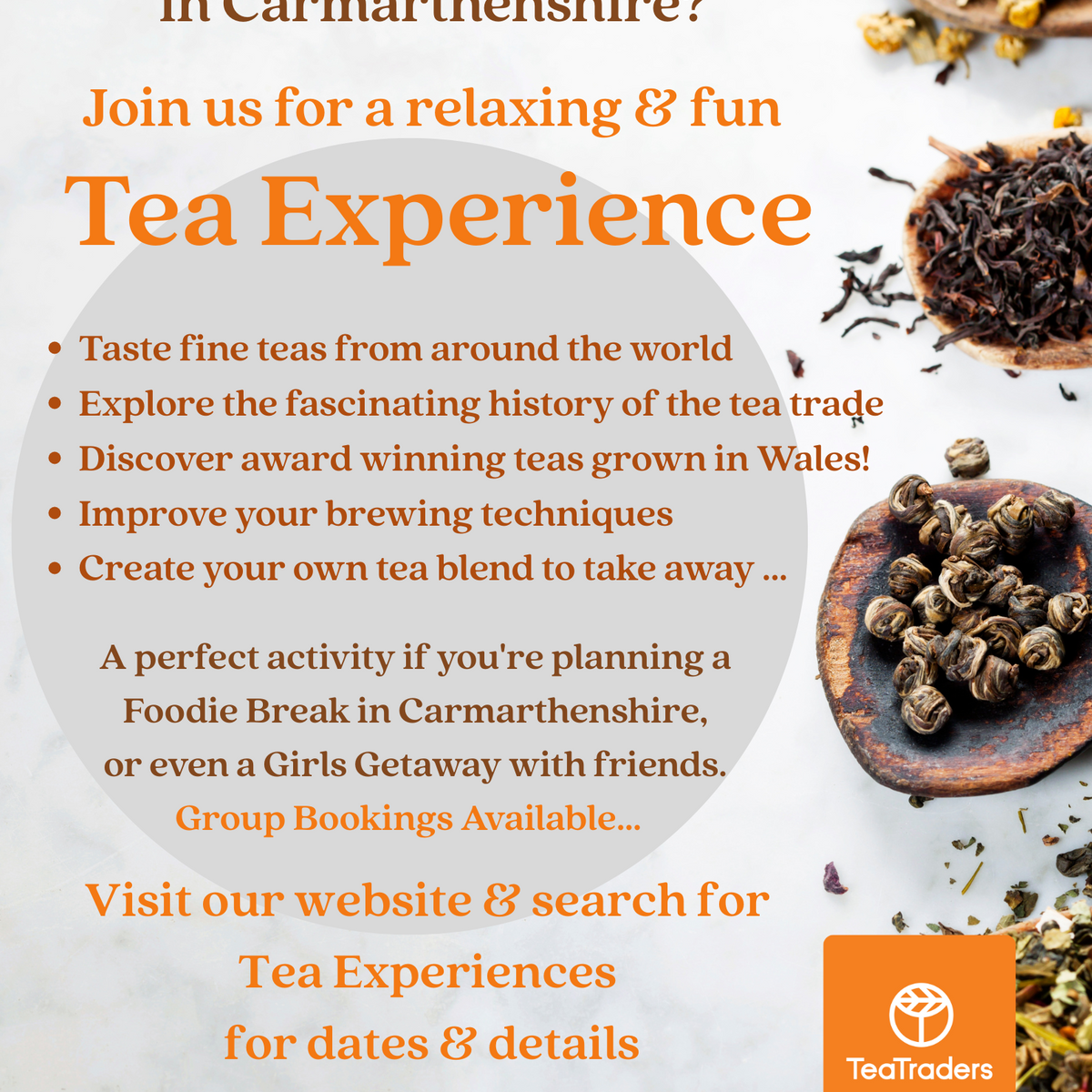 Tea Experiences - Tea Talk & Tasting Events: Join Us To Discover A ...