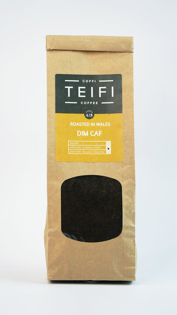 Teifi Coffee - Dim Caf - Decaffeinated Ground